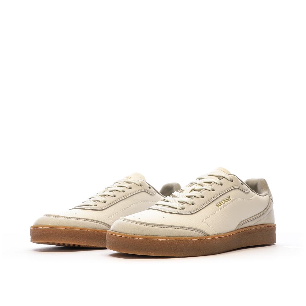 Baskets Blanche/Grise Femme Superdry Retro Sleek vue 6