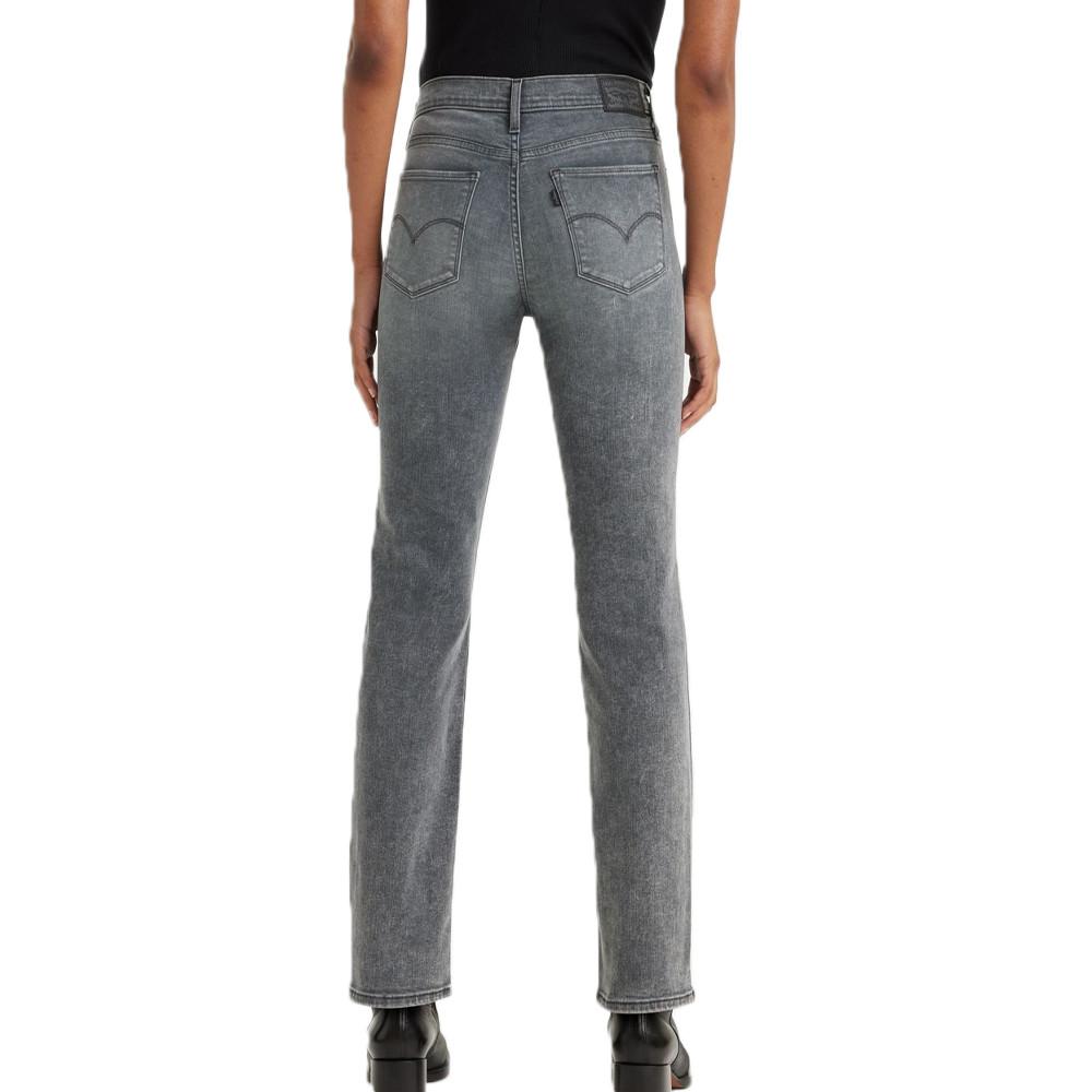 Jean Shaping Straight Gris Femme Levi's 313 vue 2