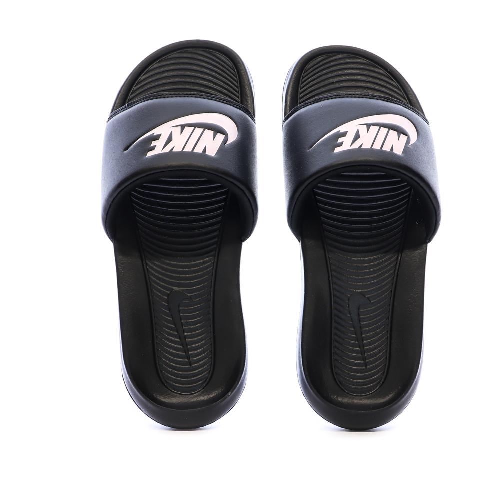 Claquettes Noires Femme Nike W Victori One Slide vue 3