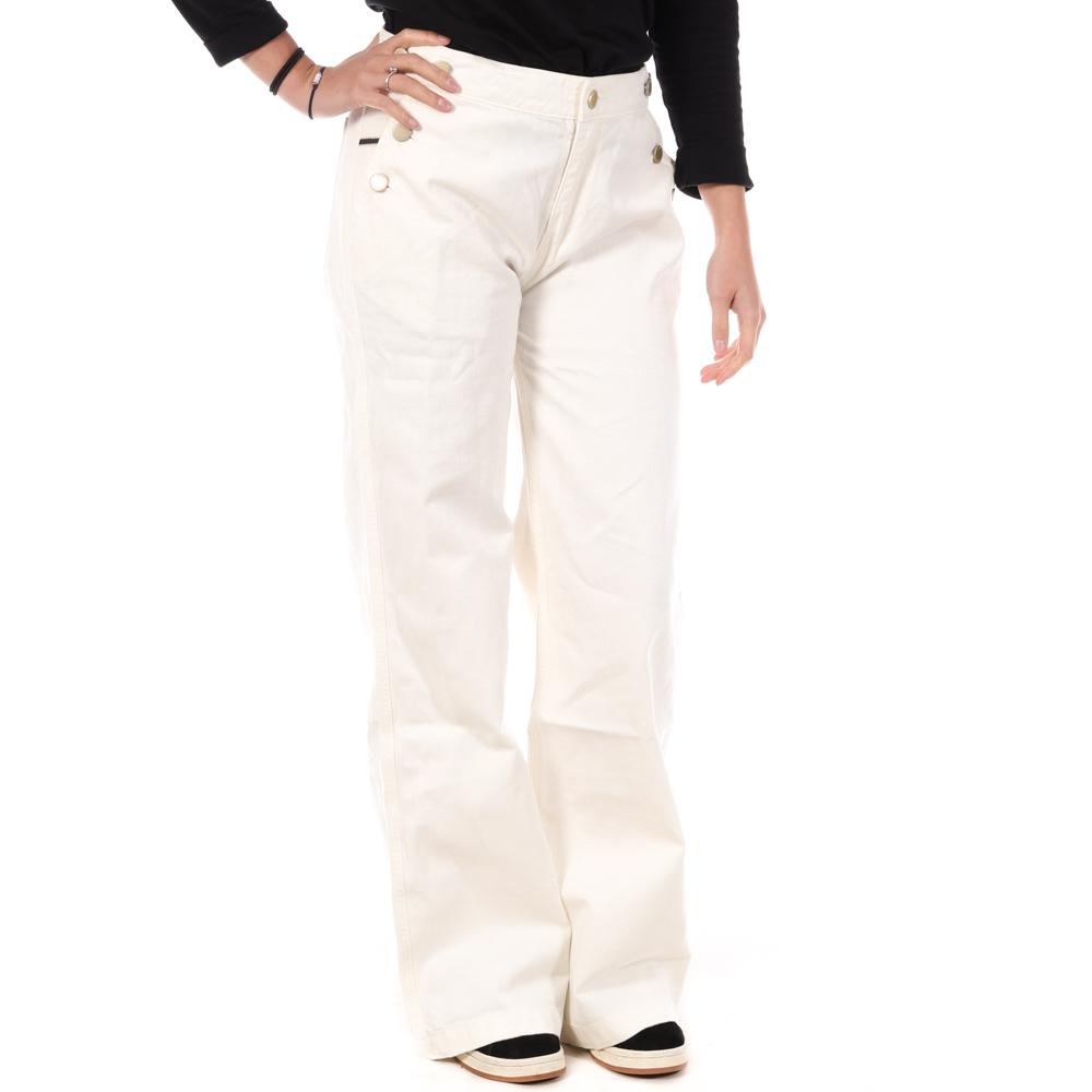 Jean Droit Blanc Femme Kaporal JAEL pas cher