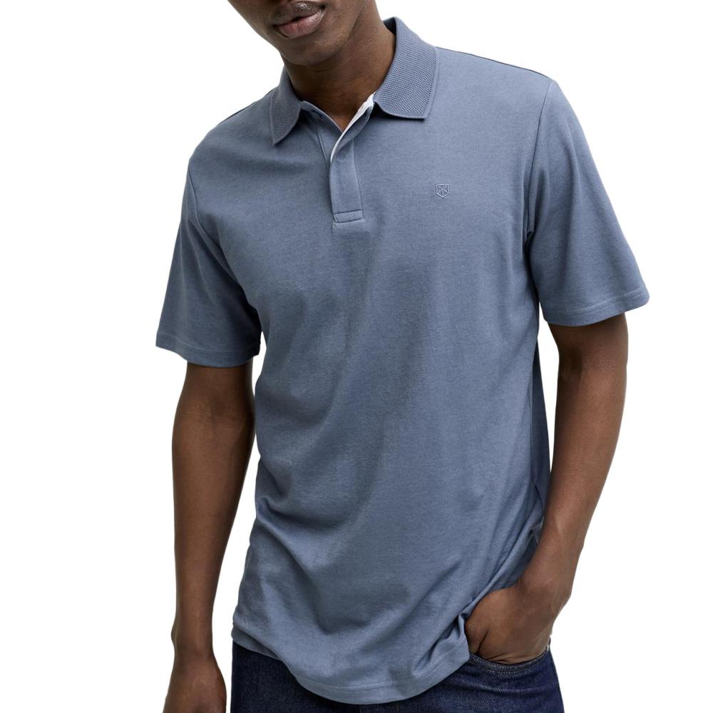 Polo Bleu Homme Jack & Jones Crodney pas cher