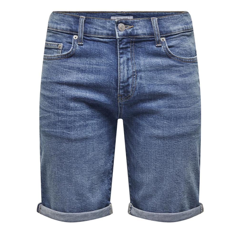 Short en Jean Bleu Homme ONLY & SONS Pim pas cher