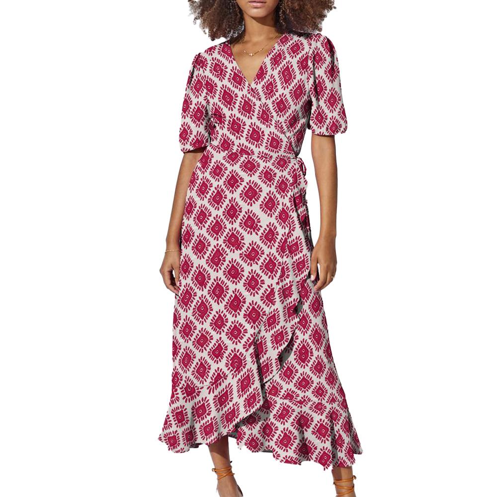 Robe longue Rouge Femme Only Leah pas cher