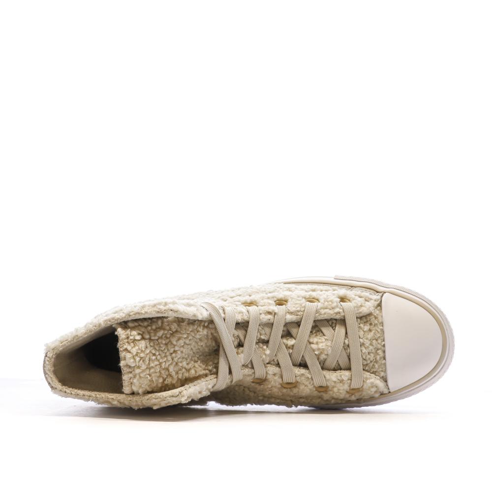 Baskets Beiges Femme Converse Chuck Taylor All Star Lift A05509C vue 4