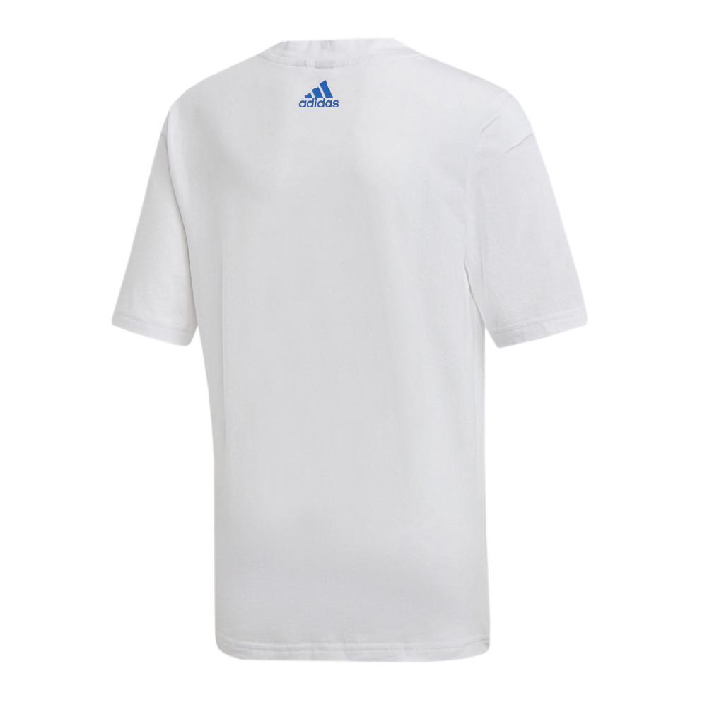 T-shirt Blanc Garçon Adidas ID STA vue 2
