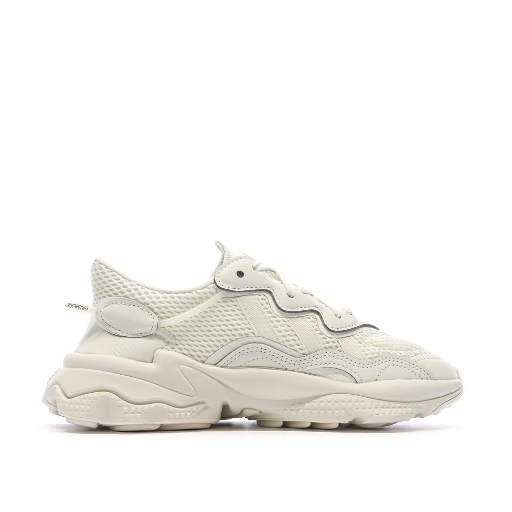 Baskets Blanches/Crème Femme Adidas Ozweego vue 2