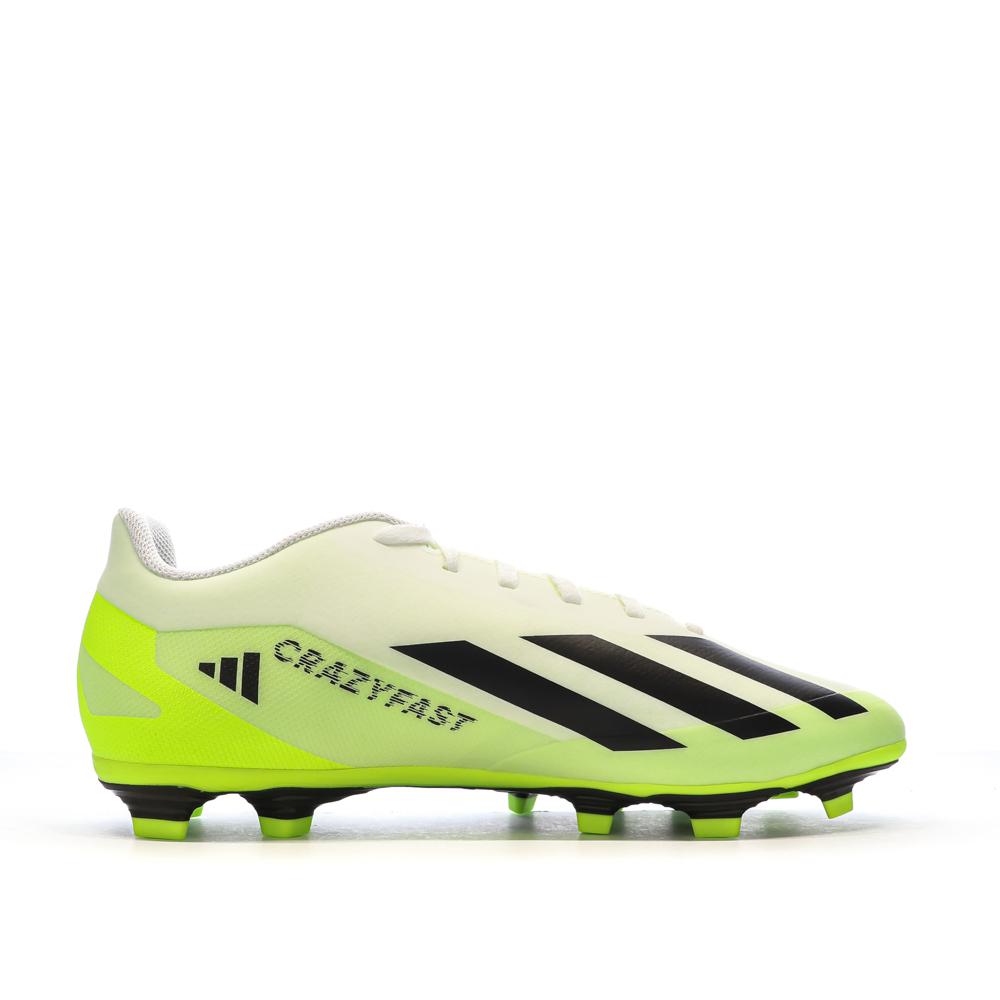 Chaussures de Foot Jaunes Mixte Adidas X Crazyfast.4 FxG vue 2