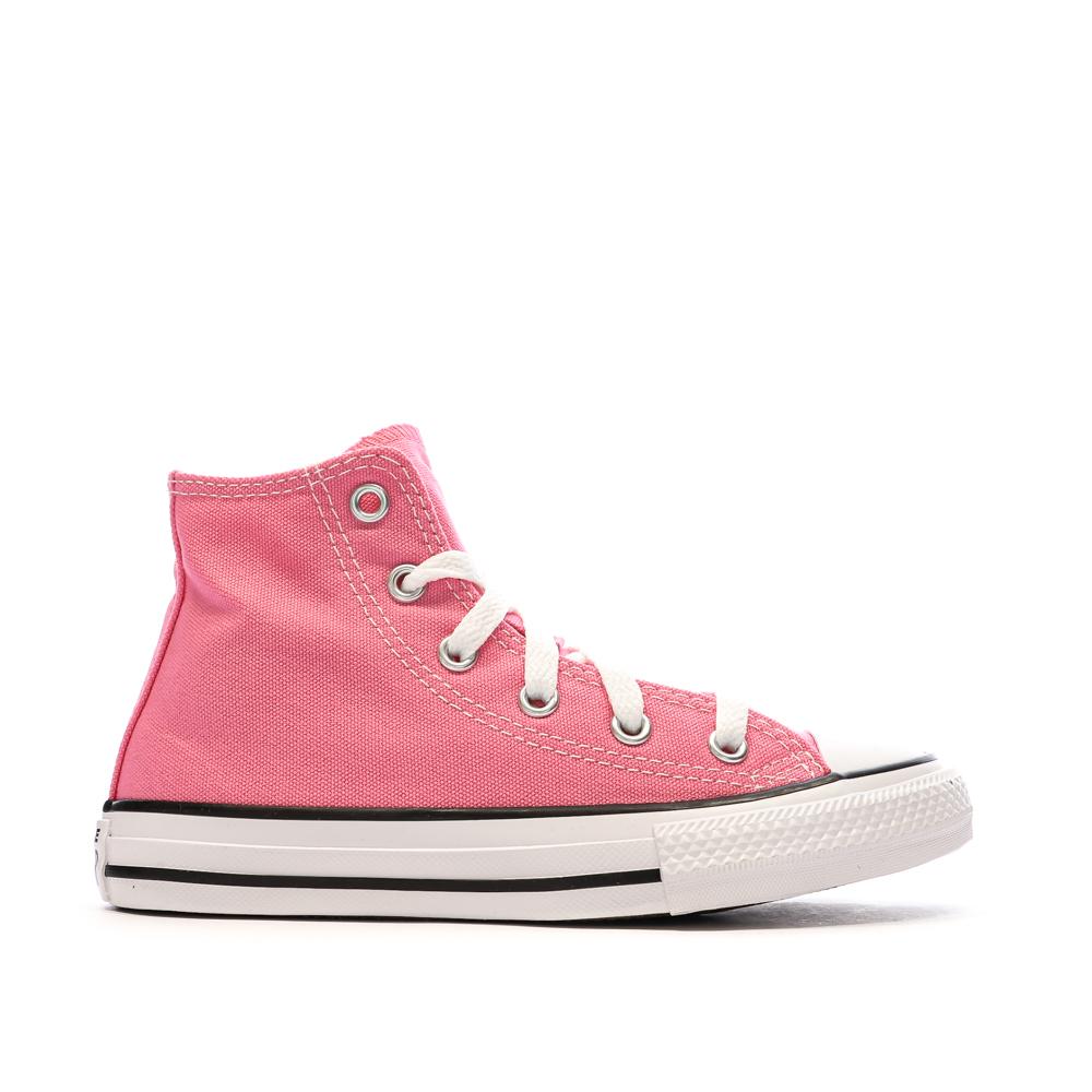 Baskets Roses Fille Converse All Star High vue 2