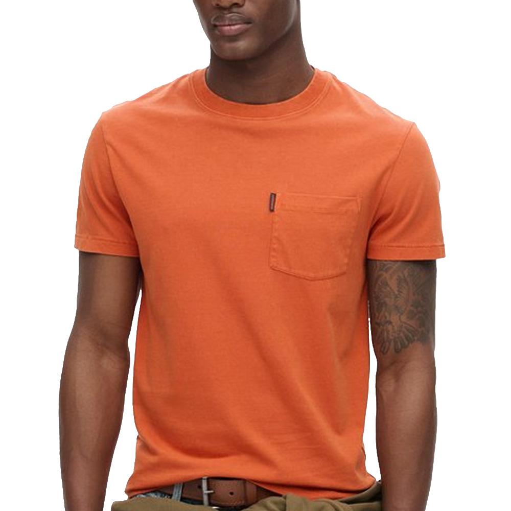 T-Shirt Orange Homme Superdry Essential pas cher