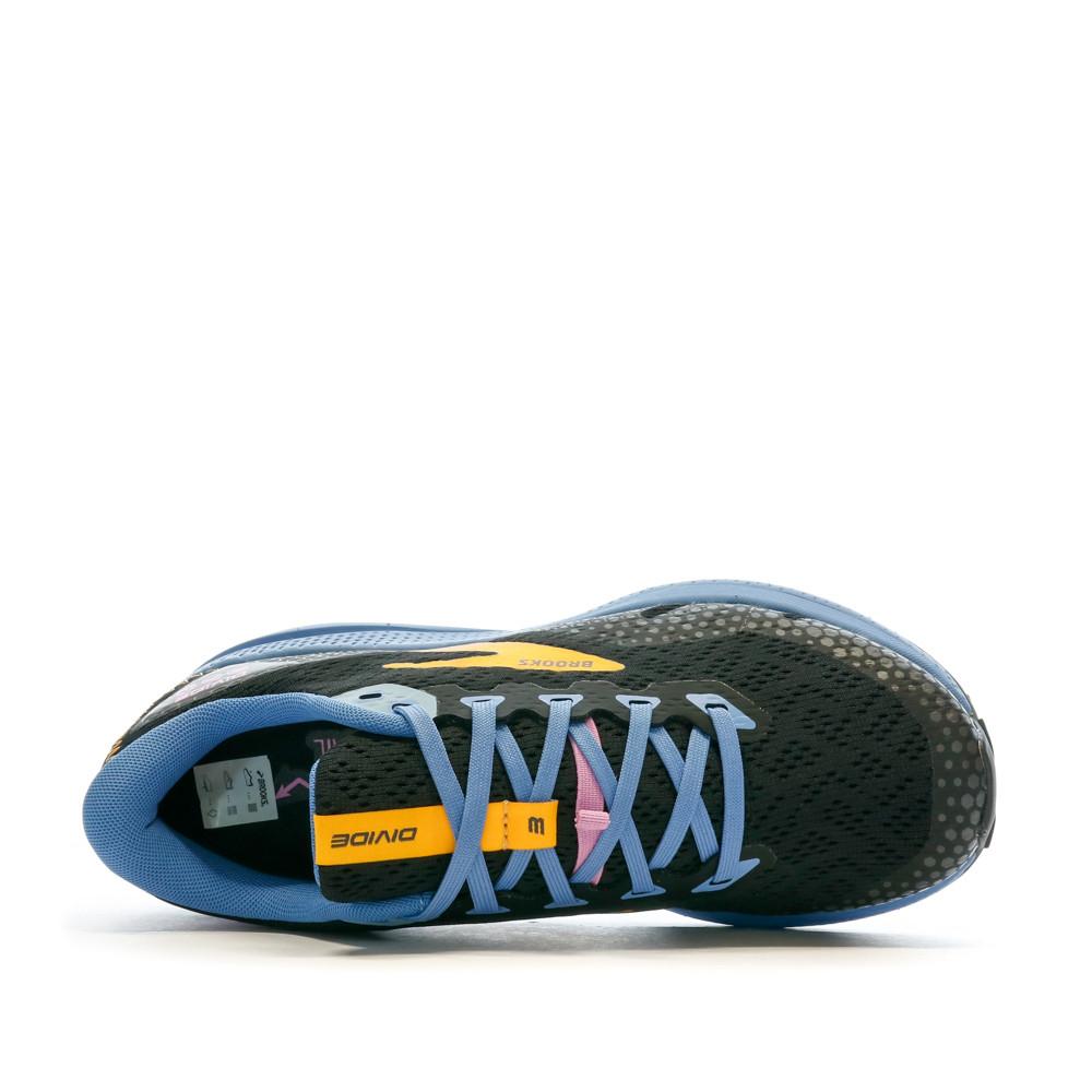 Chaussures de Trail Noir/Bleu Femme Brooks Divide 3 vue 4