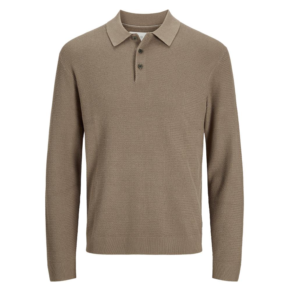 Polo Taupe Homme Jack & Jones Cooper pas cher