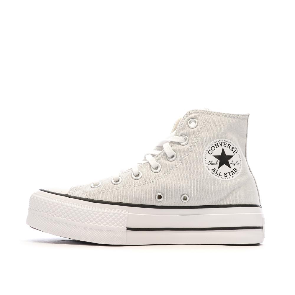 Baskets Grises Converse Femme Chuck Taylor All Star Lift pas cher