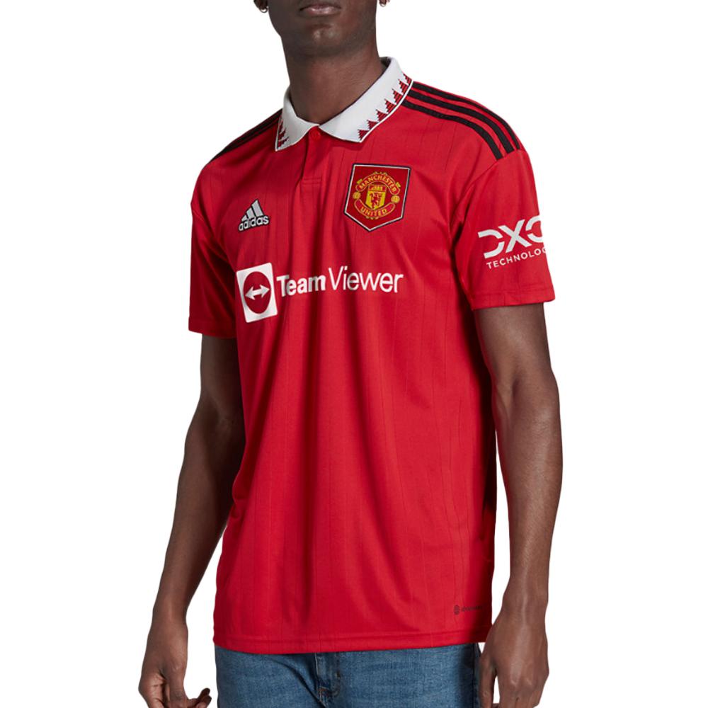 Manchester United Maillot de Football Rouge Homme Adidas Domicile 22/23 pas cher