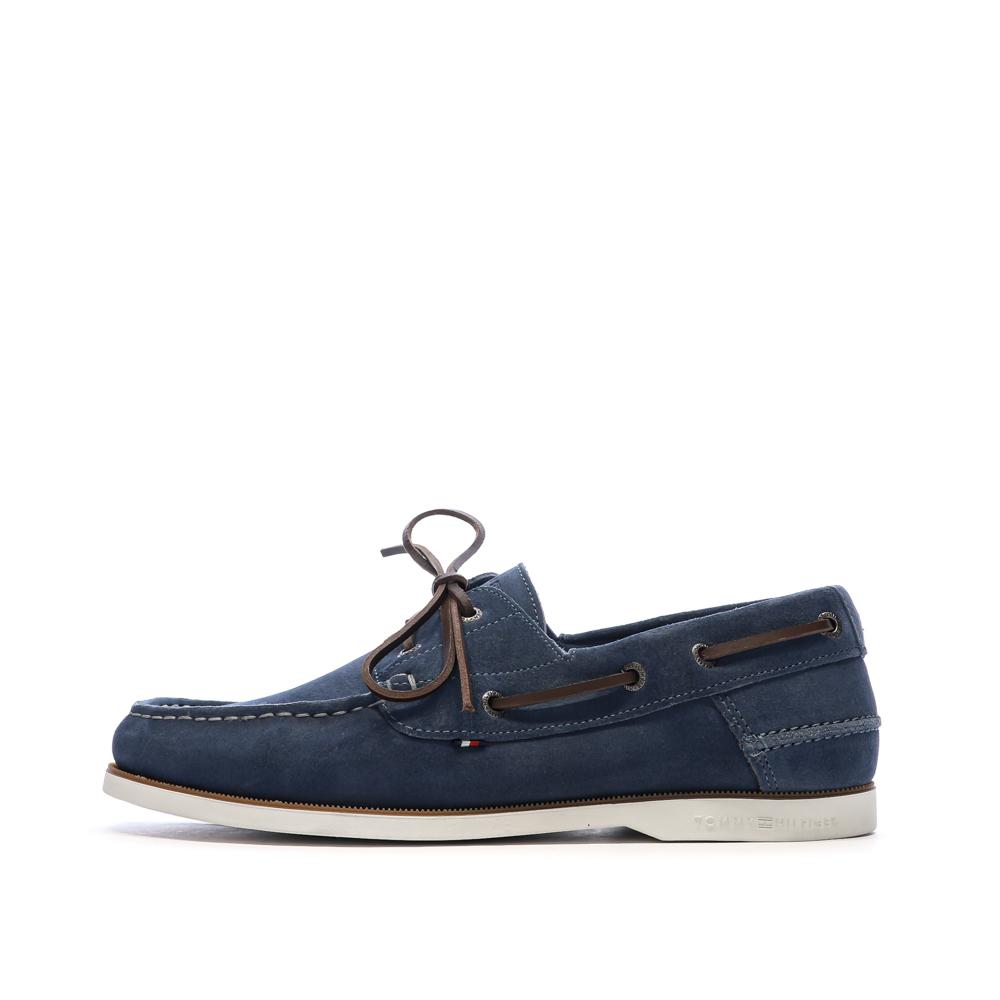 Mocassins Bleu Homme Tommy Hilfiger Boat pas cher