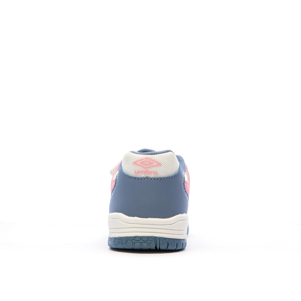 Baskets Blanches/Bleu/Rose Fille Umbro Travys vue 3
