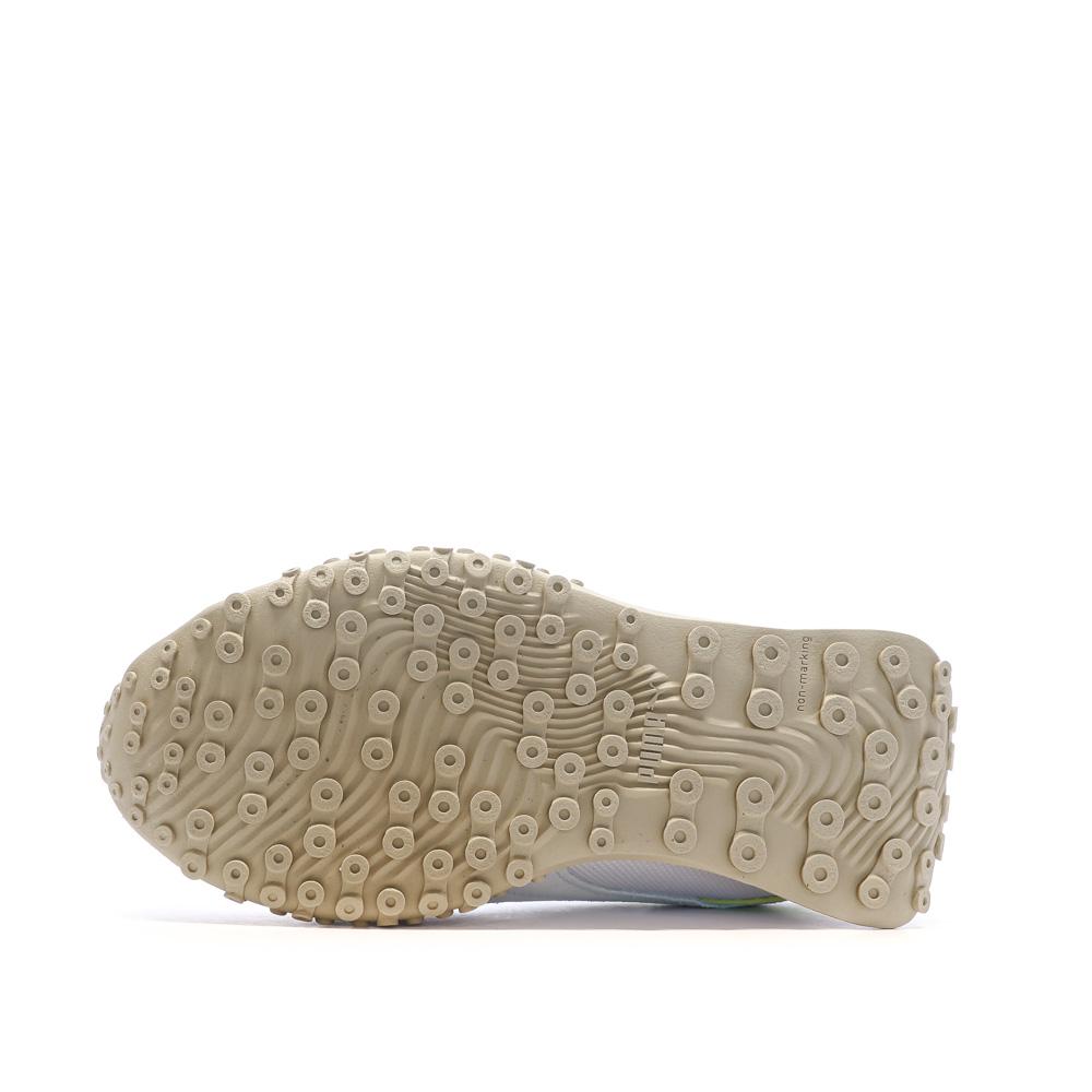 Baskets Beige/Rose/Vert Fille Puma Blktop vue 5