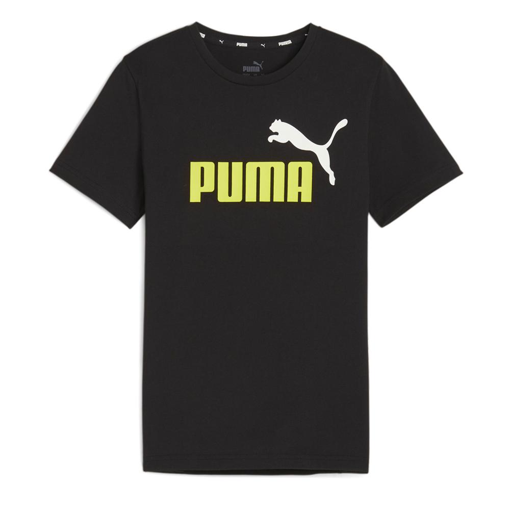 T-Shirt Noir Garçon Puma Essentials Logo 586985 pas cher