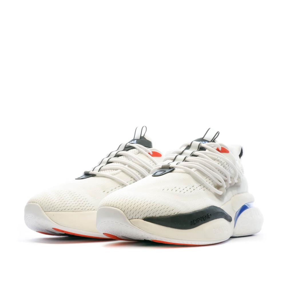 Baskets Blanches Homme Adidas Alphaboost V1 vue 6