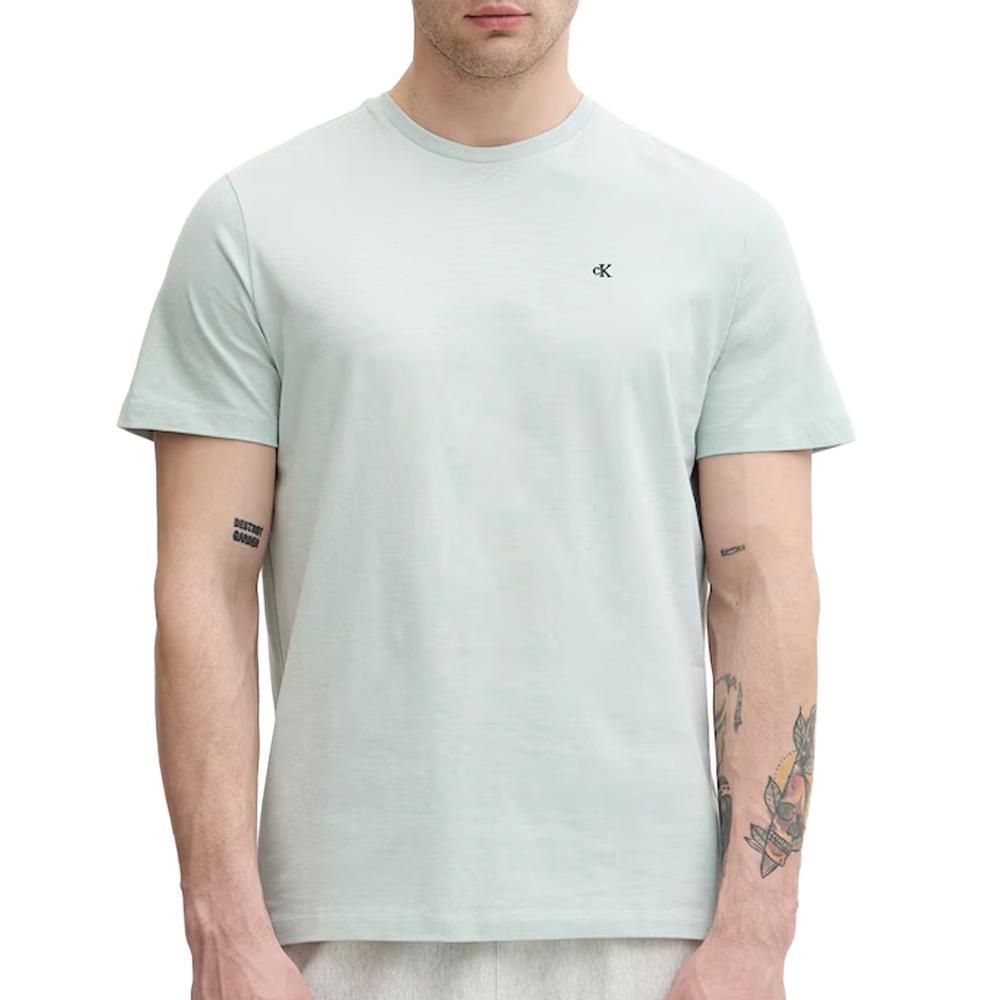 Blaues Herren-T-Shirt von Calvin Klein Jeans Classic Monogram günstig