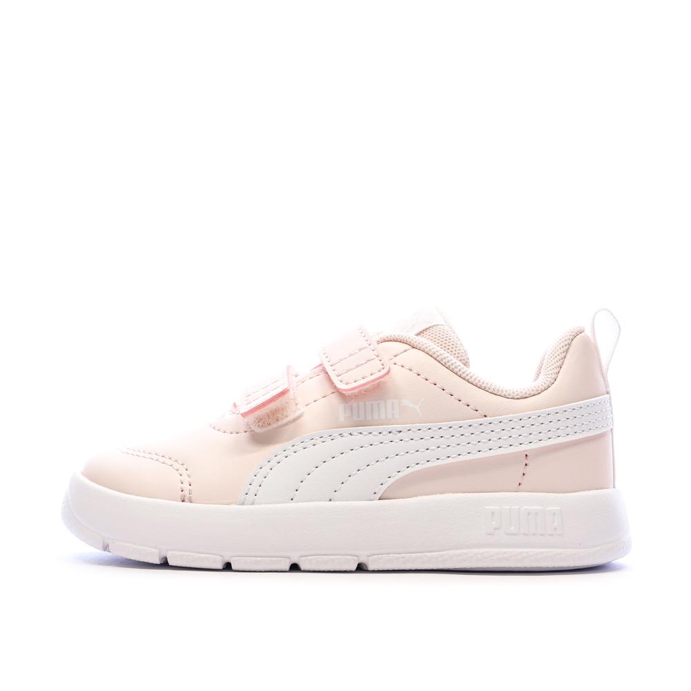 Baskets Rose/Blanches Puma Courtflex V3 V Inf pas cher