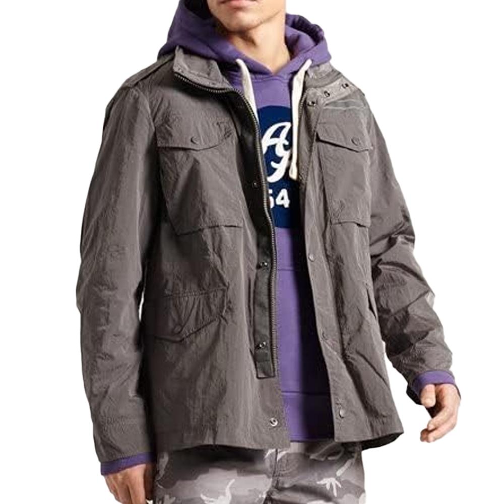 Veste Grise Homme Superdry New Military Field pas cher