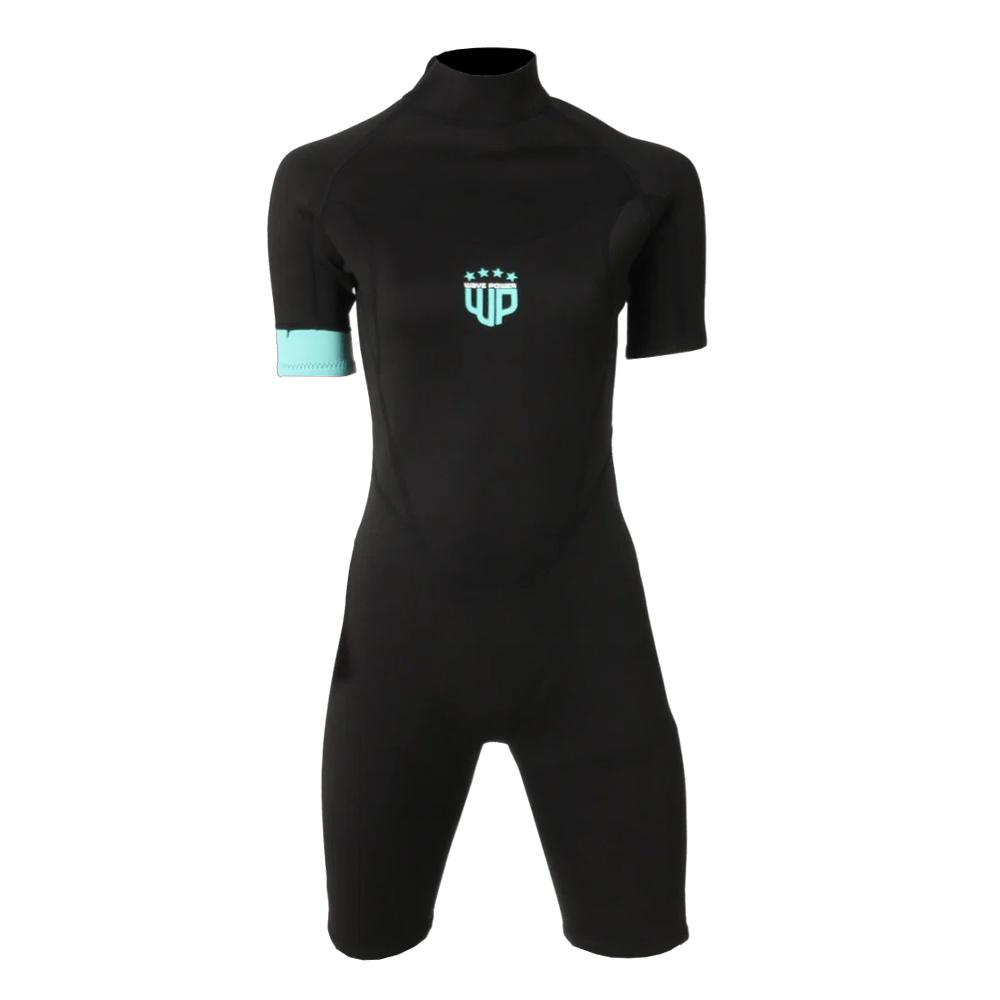 Combinaison de Surf Noir/Turquoise Mixte Wave Power Shorty pas cher