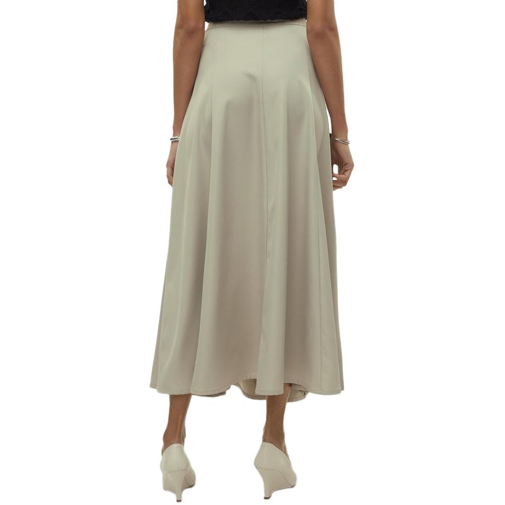 Jupe Longue Beige Femme Vero Moda Tara Ancle vue 2