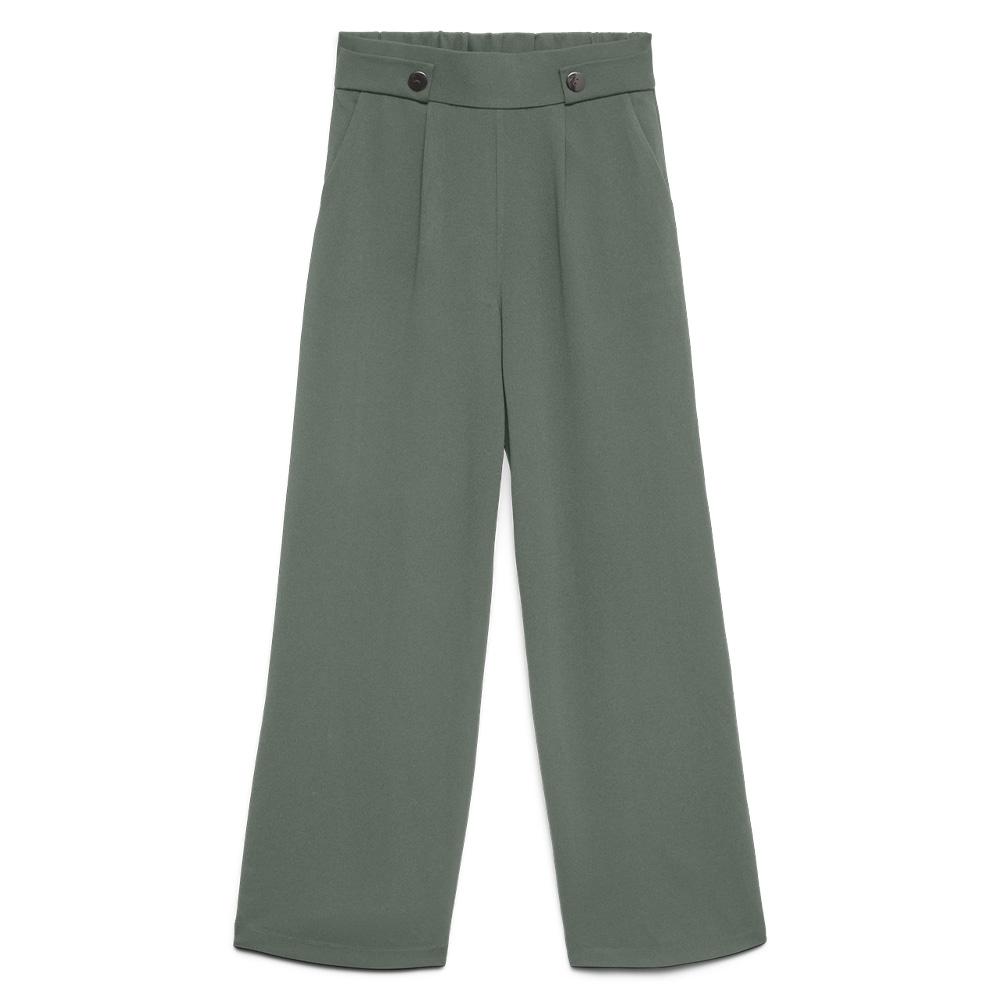 Pantalon Vert Femme Vero Moda May Button pas cher