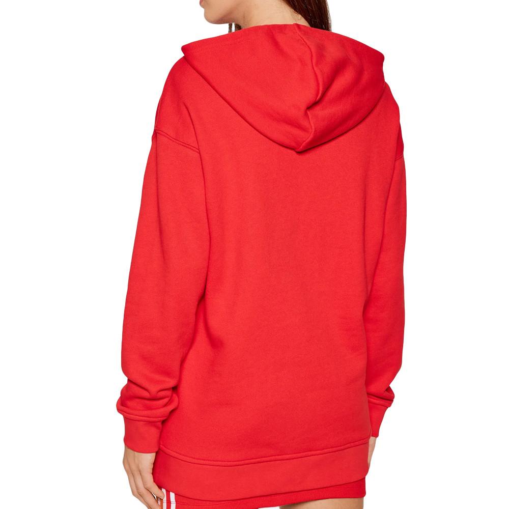 Sweat à capuche Rouge Femme Adidas Trf vue 2