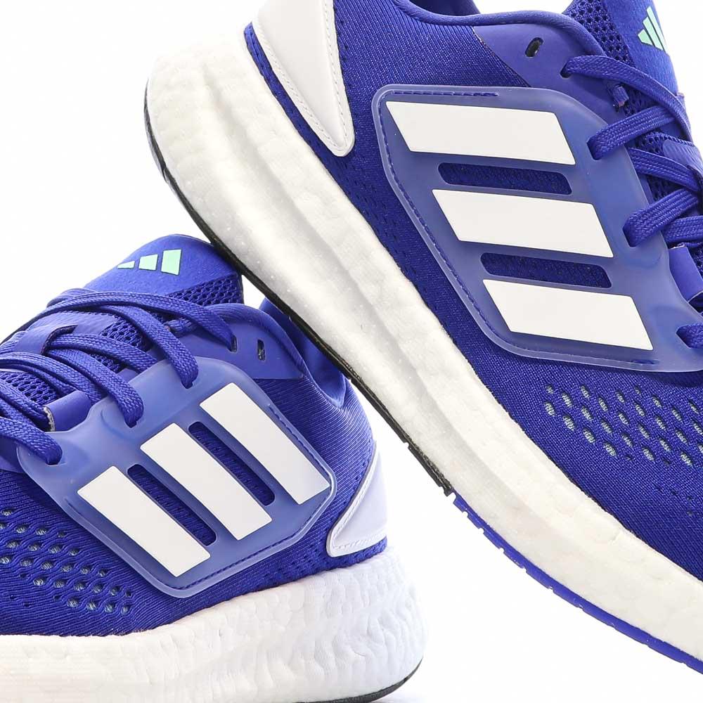 Chaussures de running Bleu/Blanc Homme Adidas Pureboost 22 vue 7
