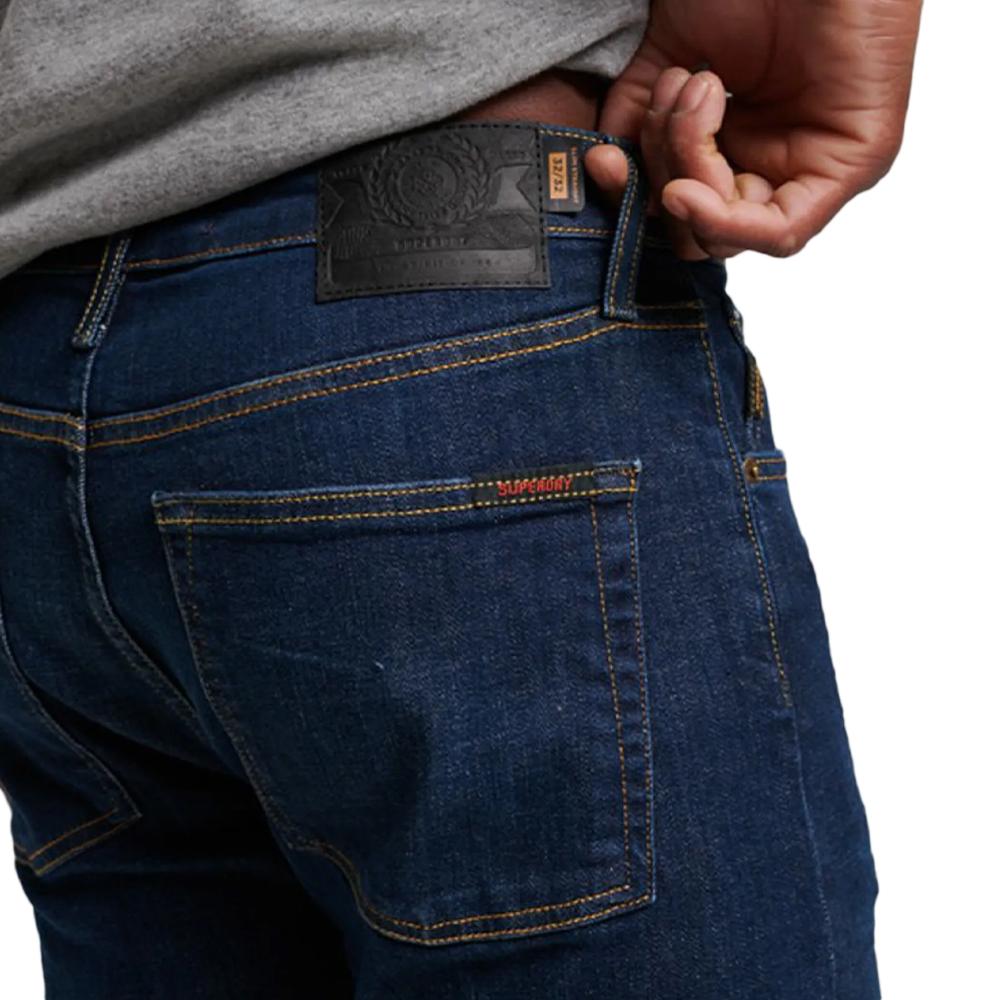 Jeans Slim Bleu Homme Superdry Vintage Straight vue 2
