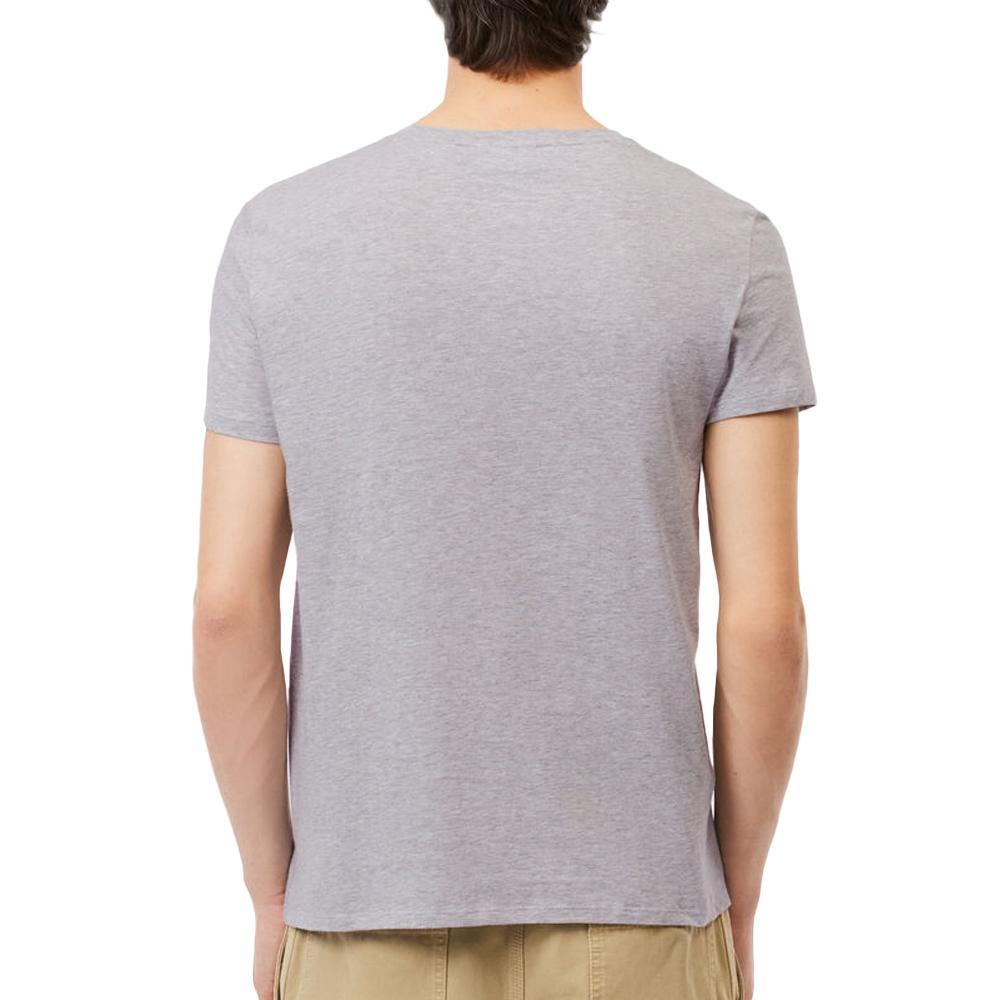 T-shirt Gris Homme Lacoste TH6709-1GF vue 2