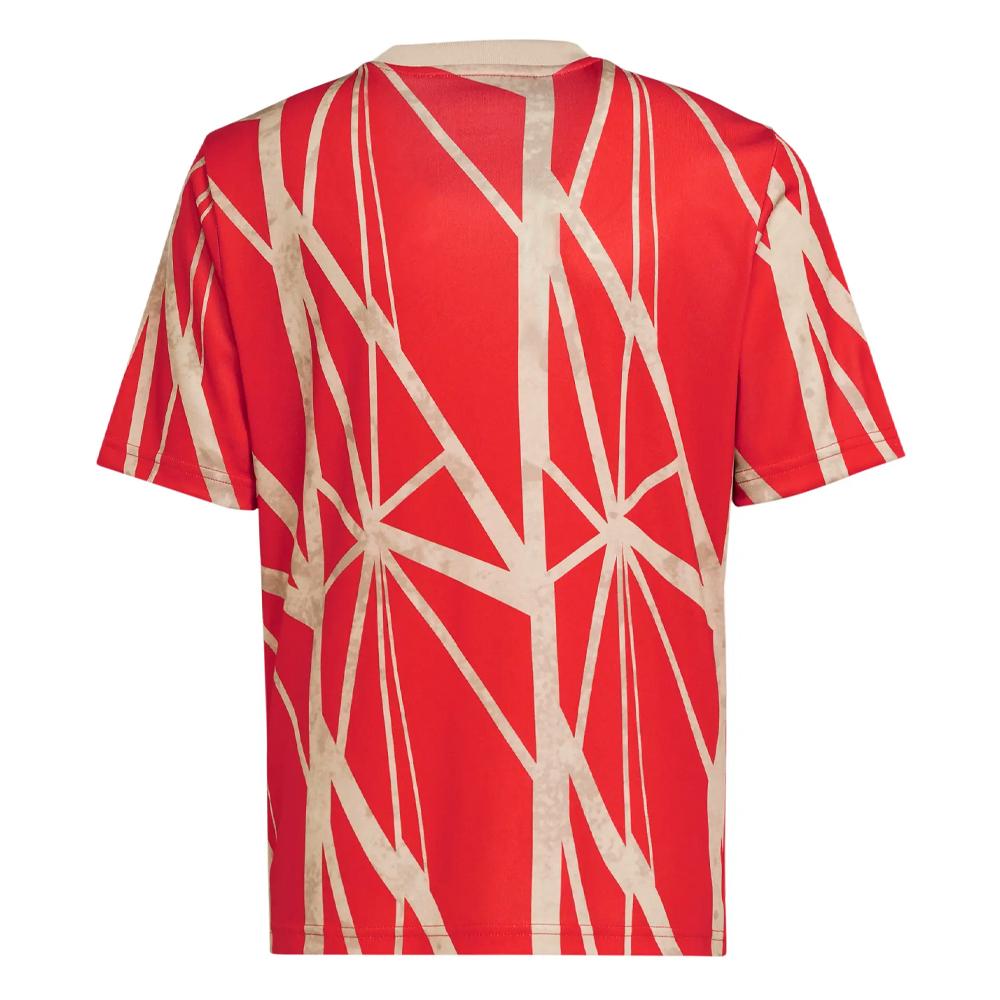 Bayern Munich Maillot Prématch Rouge Junior Adidas 24/25 vue 2