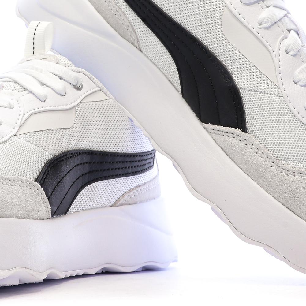 Baskets Blanc/Beige Femme Puma Runtamed Platform vue 7