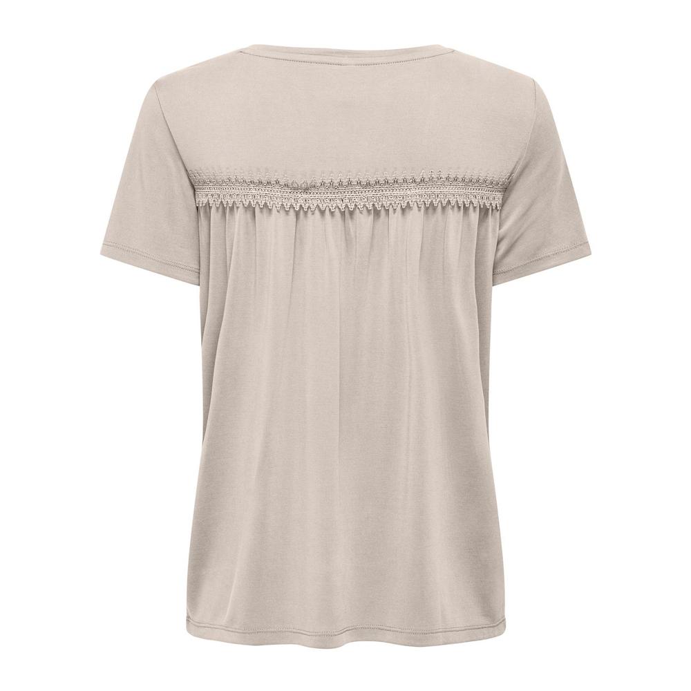 T-Shirt Beige Femme Only Free Life vue 2