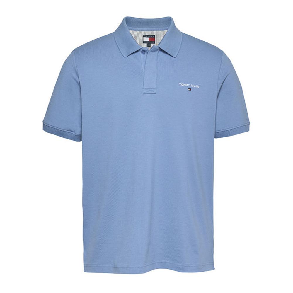 Polo Bleu Homme Tommy Hilfiger Linear pas cher