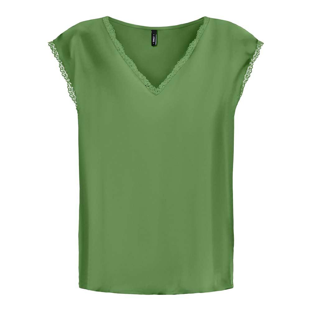 T-Shirt Vert Femme Only Selina pas cher
