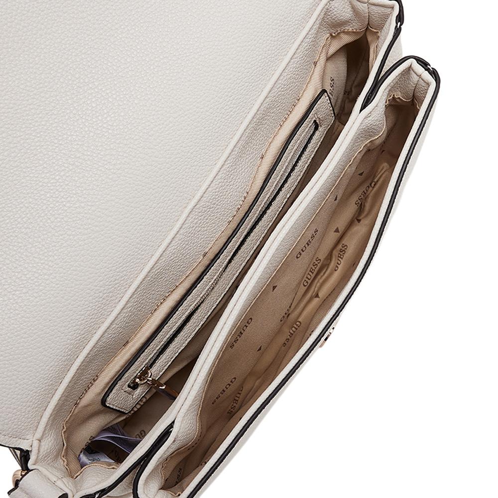 Sac à Bandoulière Blanc Femme Guess Calebra vue 4