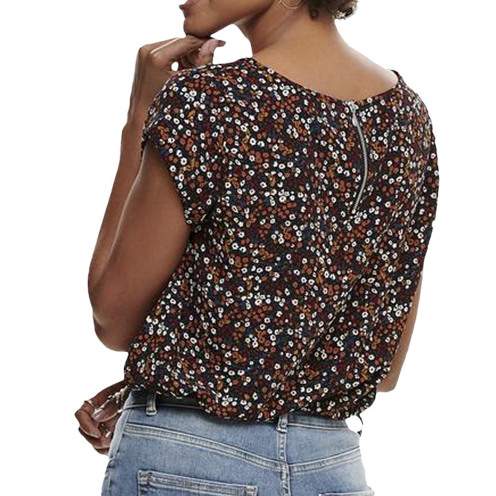 Top Imprimé Noir à Motifs Femme Only Vic vue 2