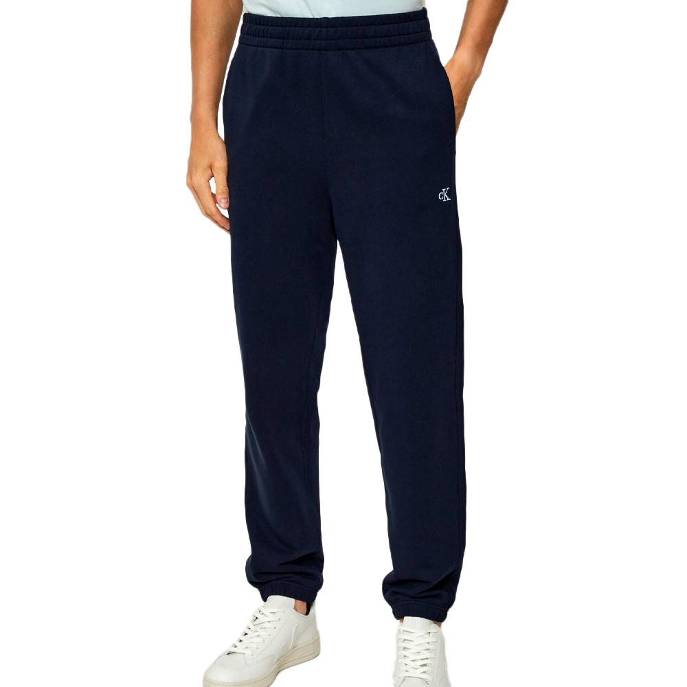 Jogging Noir/bleu Homme Calvin Klein Jeans 350 Terry Monogram pas cher