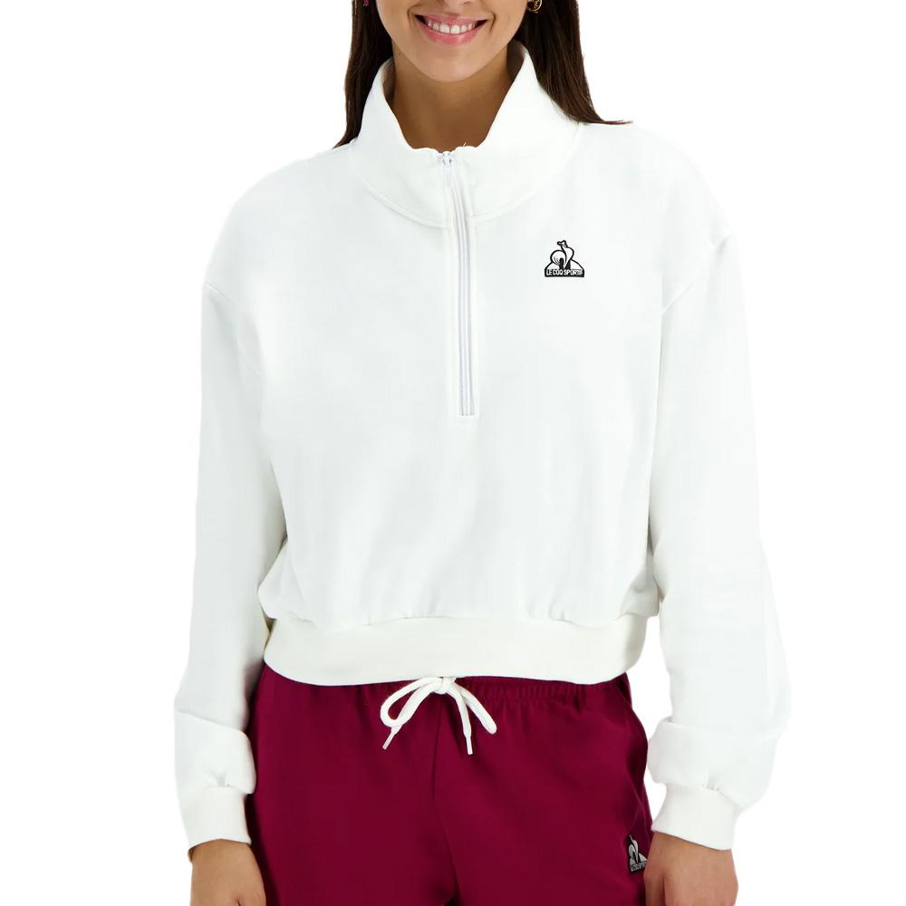 Sweat Blanc Femme Le Coq Sportif Heritage pas cher