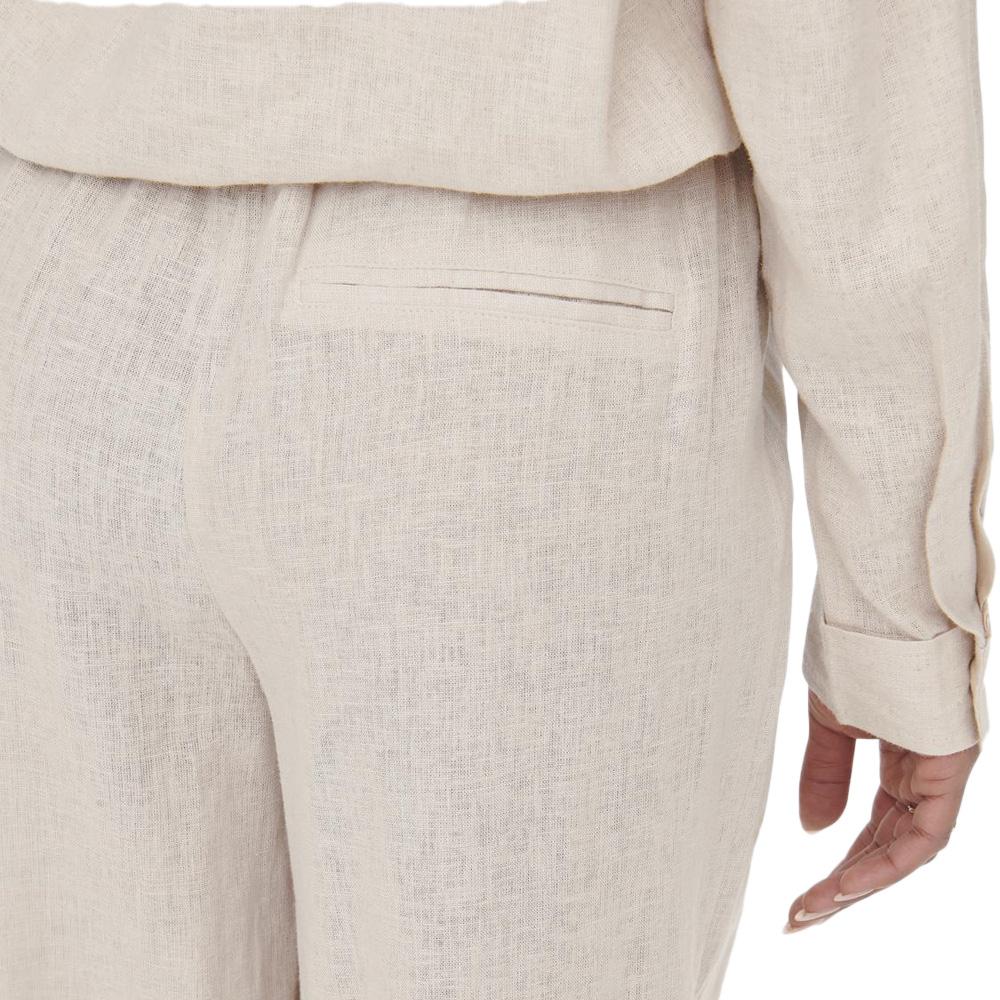 Pantalon Fluide Beige Femme Only Tokyo vue 2