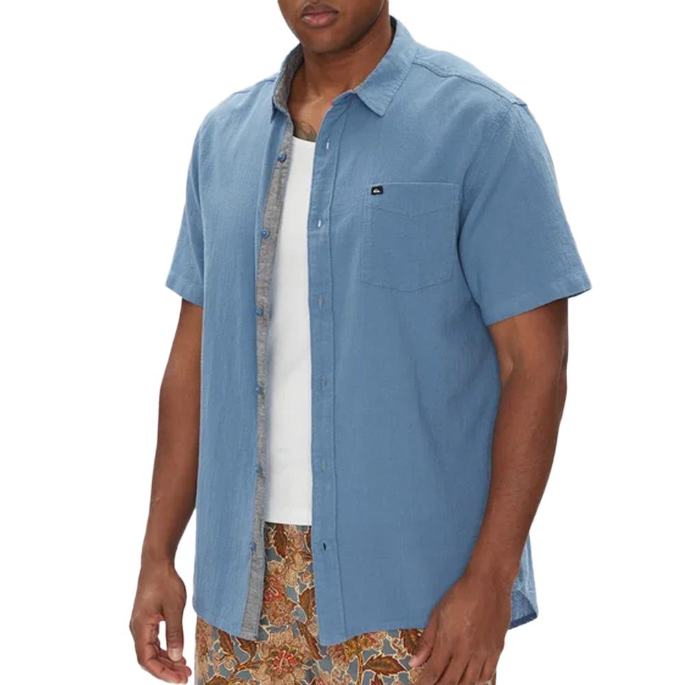 Chemise Bleu Homme Quiksilver Timebox pas cher
