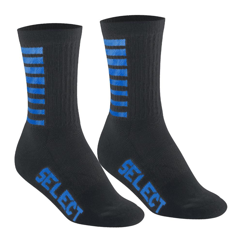 X1 Paire de Chaussettes Noir/Bleu Mixte Select Striped pas cher