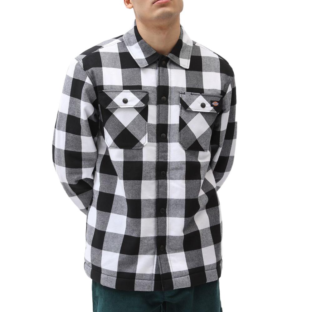 Chemise Noir/Blanc Homme Dickies Lined pas cher