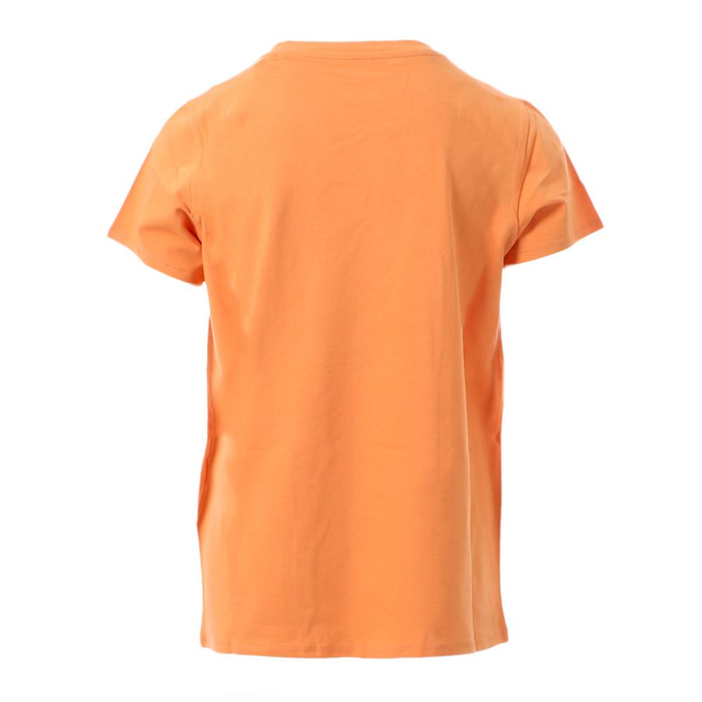 T-shirt Orange Fille Teddy Smith Ribelle vue 2