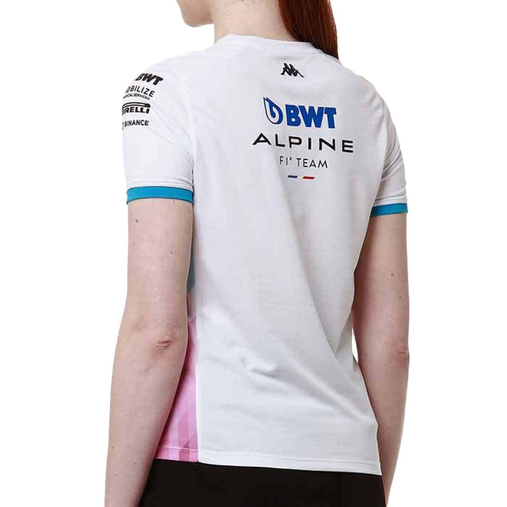 Maillots de Sport Blanc Femme Kappa Adoliw Alpine F1 vue 2
