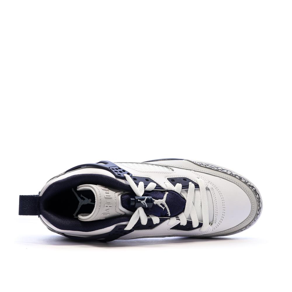Baskets Blanc/Marine Homme Nike Jordan Spizike Low vue 4