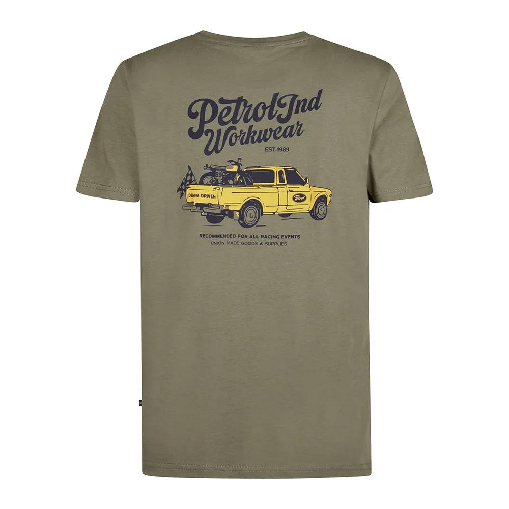 T-Shirt Kaki/Jaune Homme Petrol Industries Classic vue 2