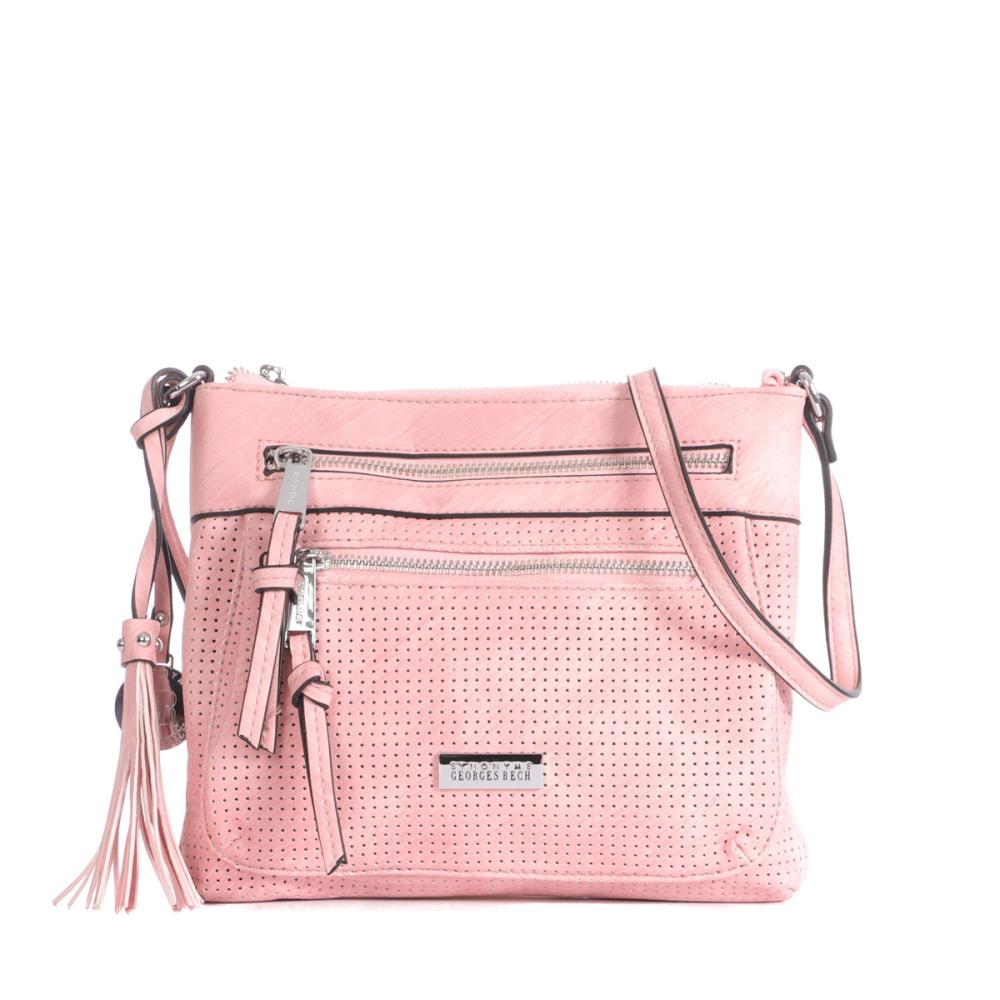Sac bandoulière Rose Femme Georges Rech Nicomede pas cher